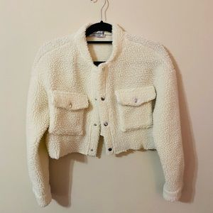 Sherpa cropped jacket 🧥